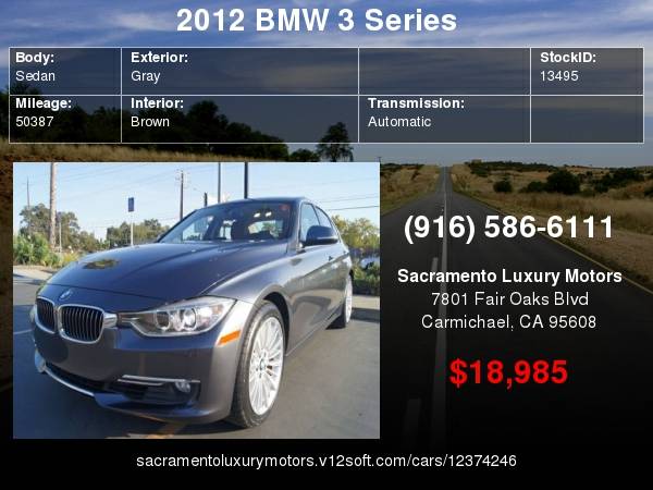 2012 BMW 3 Series 335i ONLY 50K MILES LOADED WARRANTY TURBO FINANCING for sale in Carmichael, CA – photo 23