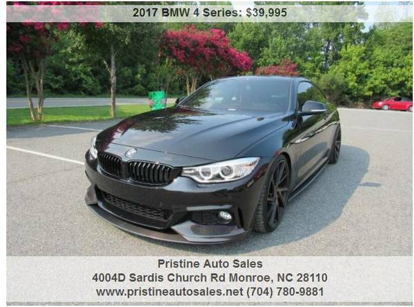 2017 BMW 440i COUPE TURBOCHARGER 21k MILES CUSTOMIZED - cars & for sale in Matthews, SC