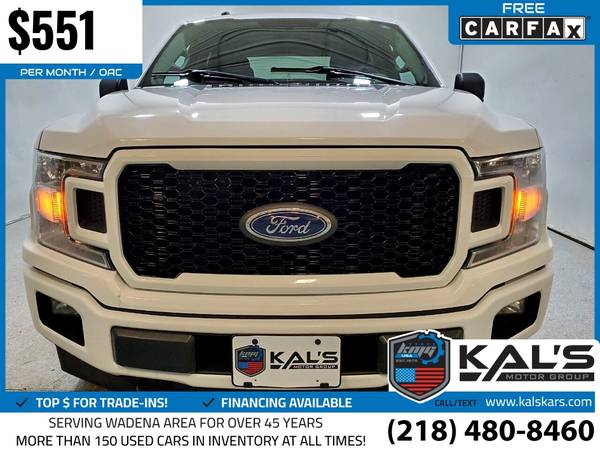 551/mo - 2018 Ford F150 F 150 F-150 XLT 4x4SuperCrew 55 ft SB for sale in Wadena, ND – photo 3