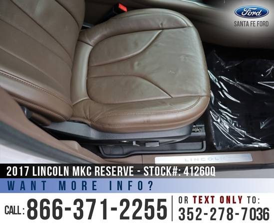 2017 LINCOLN MKC RESERVE Sunroof, Leather Seats, SYNC 3 for sale in Alachua, FL – photo 22