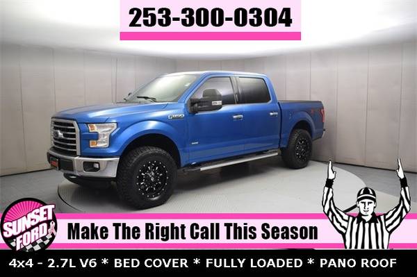 2015 Ford F-150 XLT 2.7L V6 EcoBoost 4WD SuperCrew 4X4 TRUCK F150 1500 for sale in Sumner, WA