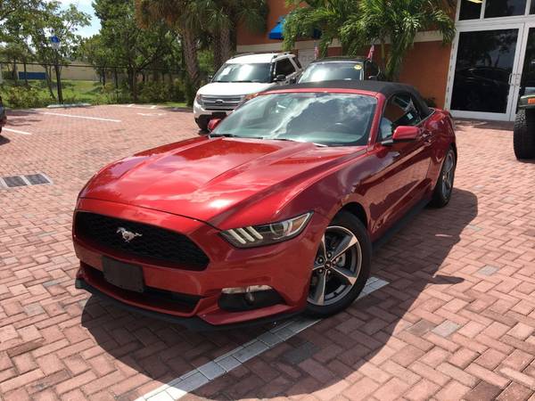 2016 *Ford* *Mustang* *2dr Convertible V6* Race Red for sale in Deerfield Beach, FL