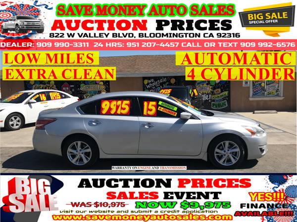 2015 NISSAN ALTIMA SV>4CYLDS>LOW MILES>CALL >24HR for sale in BLOOMINGTON, CA