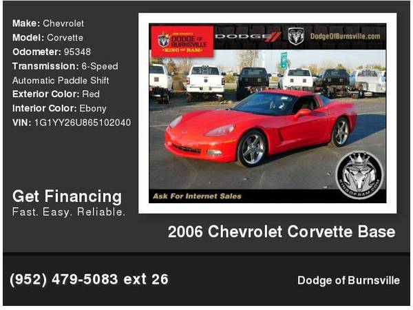 2006 Chevrolet Chevy Corvette Base 1, 000 Down Deliver s! - cars & for sale in Burnsville, MN