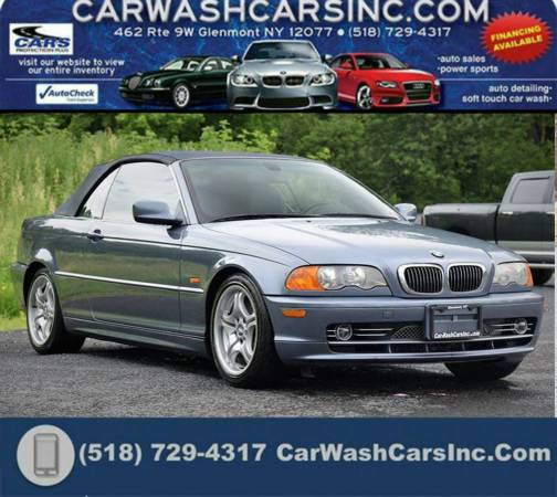 2001 BMW 330Ci 2dr Convertible! 6 Cyl Gray Leather Blue Exterior! #302 for sale in Glenmont, NY