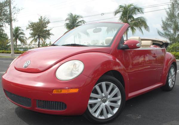 2008 VOLKSWAGEN NEW BEETLE CONVERTIBLE, 2.5L 4Cyl, CLEAN for sale in west park, FL – photo 5