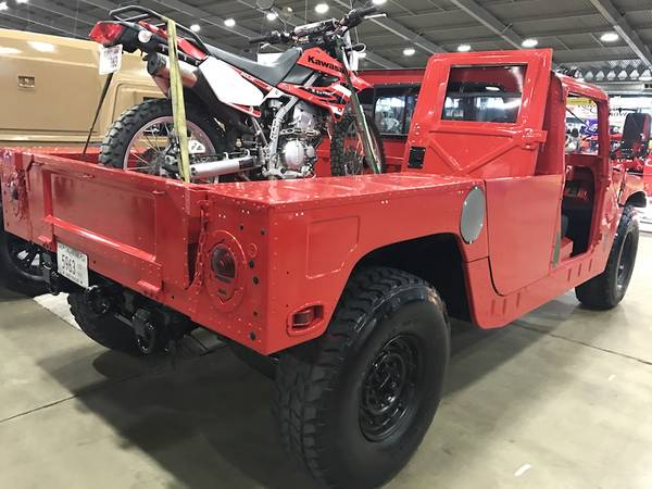 Military Humvee Truck 4X4 Pickup - RED | On-Road Title | Am General for sale in Catoosa, OK – photo 4