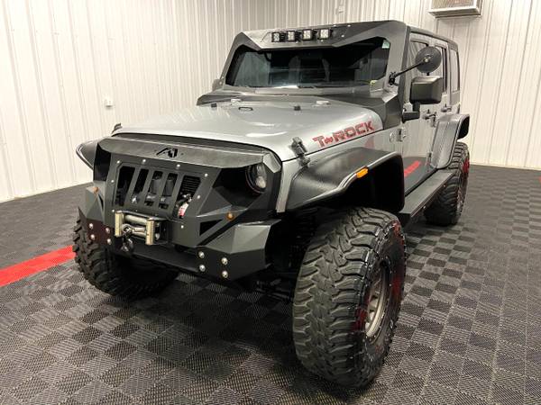 2015 Jeep Wrangler Unlimited T-ROCK Lifted 4x4 suv Silver - cars & for sale in Branson West, MO – photo 14
