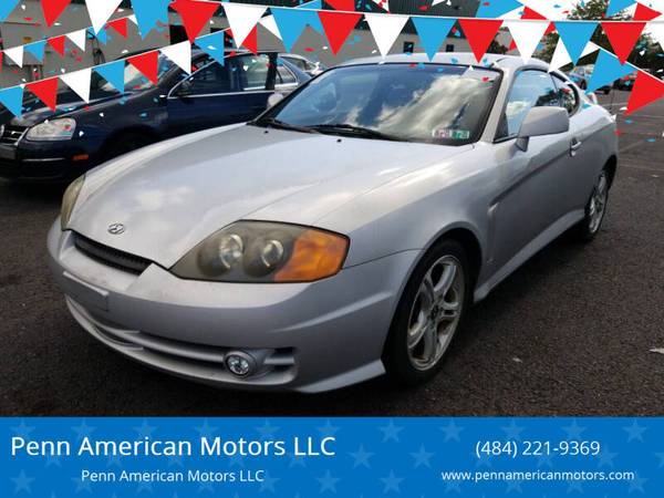 2004 HYUNDAI TIBURON GT, 1 Owner, Clean Autocheck, Gas Saver, Clean for sale in Allentown, PA