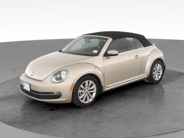 2013 VW Volkswagen Beetle TDI Convertible 2D Convertible Beige - -... for sale in South Bend, IN – photo 3