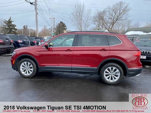2018 VOLKSWAGEN TIGUAN SE TSI 4MOTION EVERYONE APPROVED - cars & for sale in NEWARK, NY – photo 4