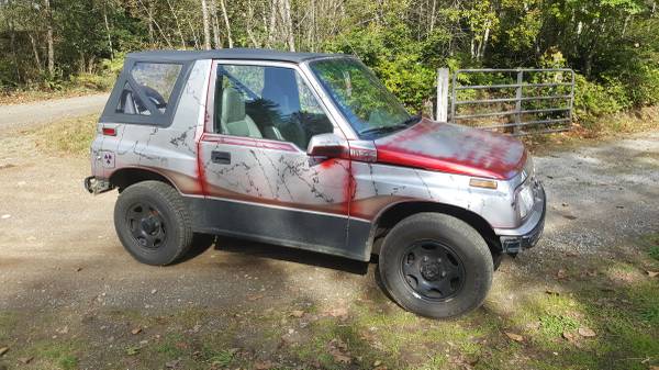 1991 Geo Tracker 4wd soft top for sale in seabeck, WA