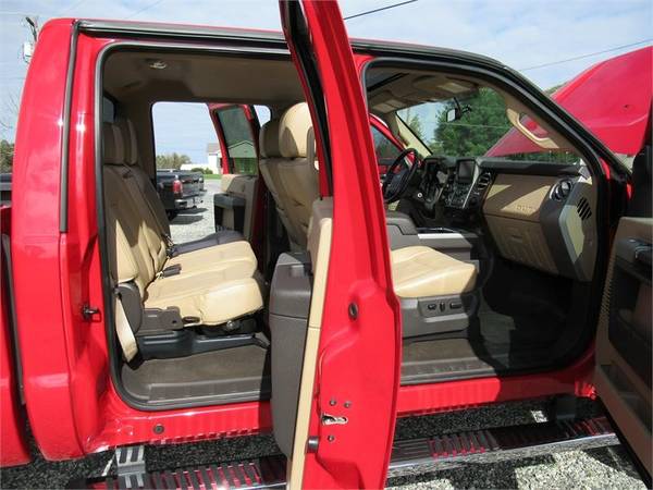 2015 FORD F250 SUPER DUTY LARIAT, Red APPLY ONLINE->... for sale in Summerfield, NC – photo 4