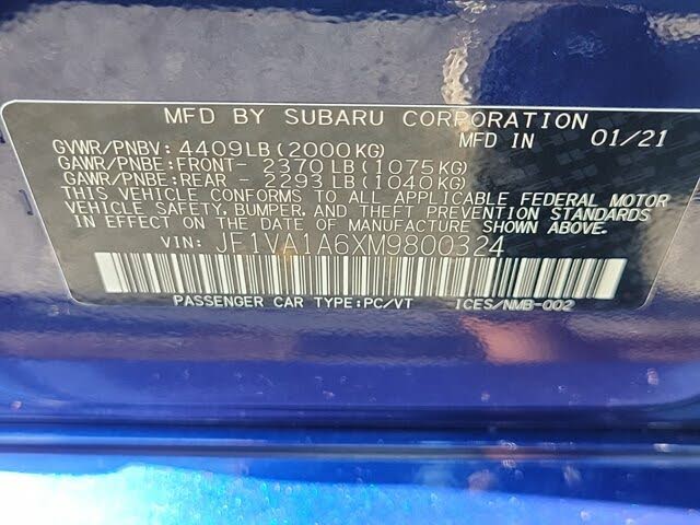 2021 Subaru WRX AWD for sale in Other, MA – photo 13