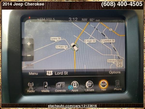 2014 Jeep Cherokee 4WD 4dr Trailhawk with Covered Dashboard Storage,... for sale in Janesville, WI – photo 16