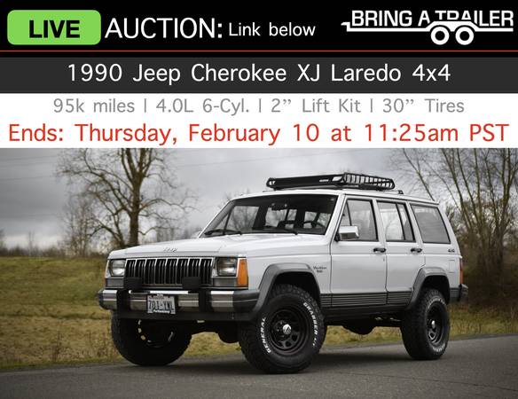 LIVE AUCTION: 1990 Jeep Cherokee XJ 4x4 - grand wrangler for sale in NEW YORK, NY