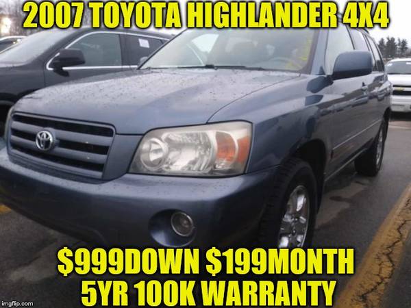 2007 TOYOTA HIGHLANDER SPORT 6CYLINDER*7PASSENGER*AWD for sale in Rowley, MA