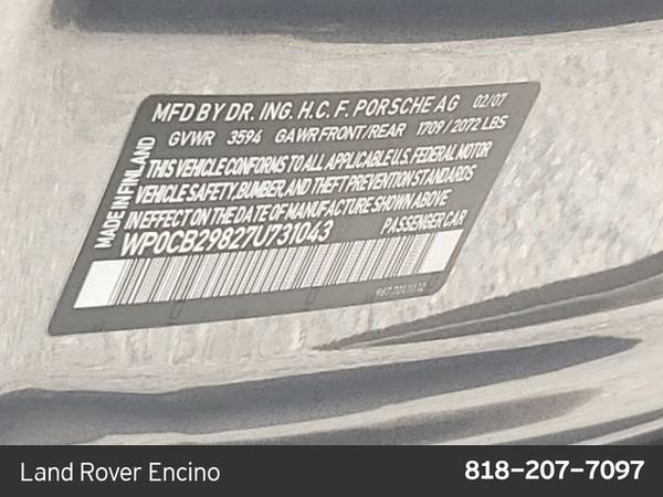 2007 Porsche Boxster S SKU:7U731043 Convertible for sale in Encino, CA – photo 20