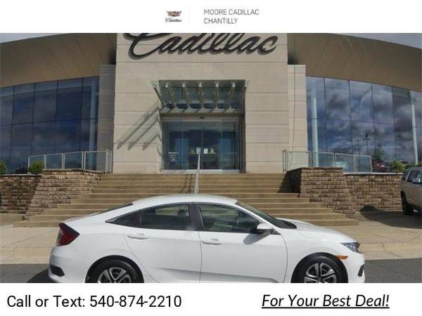 2017 Honda Civic Sedan LX sedan Taffeta White - cars & trucks - by... for sale in Chantilly, VA
