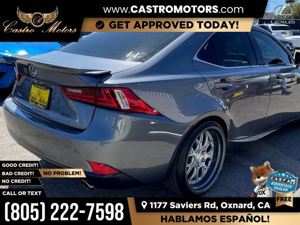 2014 Lexus IS 250 BaseSedan for only 352/mo! - - by for sale in Oxnard, CA – photo 6