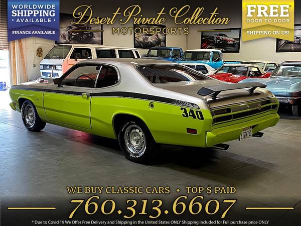 1970 Plymouth Duster H Code - Restored Coupe that's east on the budg... for sale in Palm Desert , CA – photo 3
