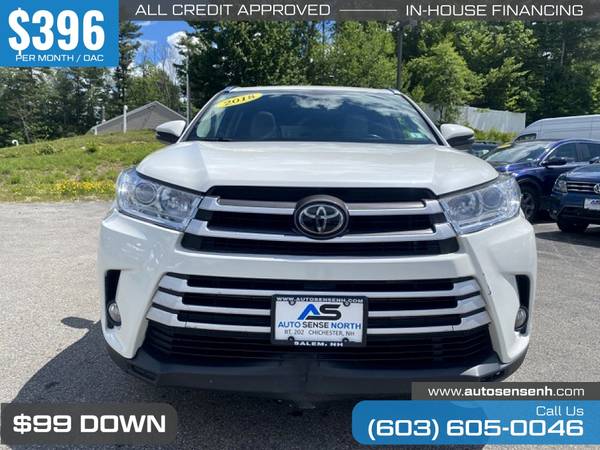 396/mo - 2018 Toyota Highlander XLE AWD - - by dealer for sale in Chichester, VT – photo 9