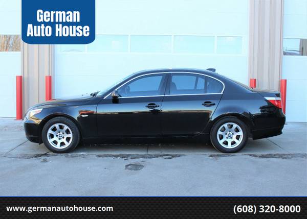 2004 BMW 5 Series! Black On Black! Mint Shape - - by for sale in Fitchburg, WI