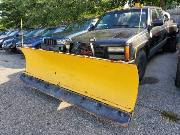 GMC 1 TON 4X4 AUTO EXTRA CAB WITH 9 FOOT PLOW INSPECTED NO RUST for sale in Manchester, ME