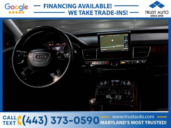 2013 Audi A8 L 30L Supercharged AWD Luxury Sedan for sale in Sykesville, MD – photo 11