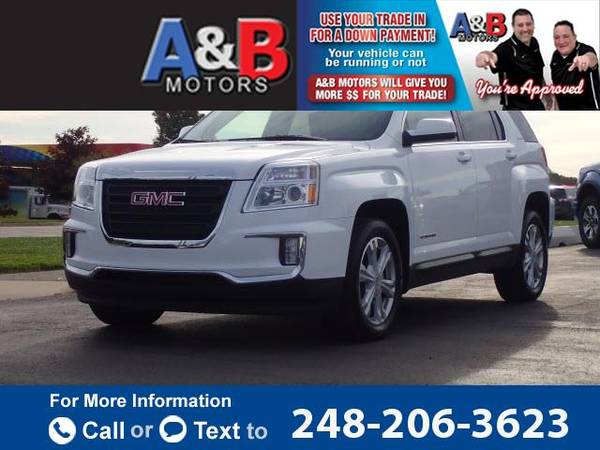 2017 GMC Terrain SLE-2 suv White for sale in Waterford Township, MI