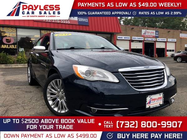 2012 Chrysler 200 Limited FOR ONLY 198/mo! - - by for sale in south amboy, NJ