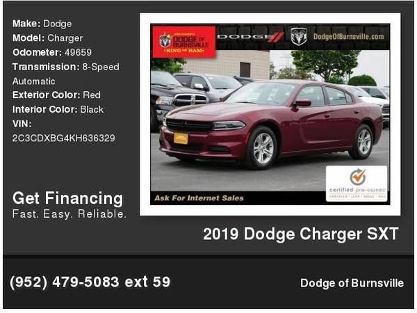 2019 Dodge Charger SXT 1, 000 Down Deliver s! - - by for sale in Burnsville, MN
