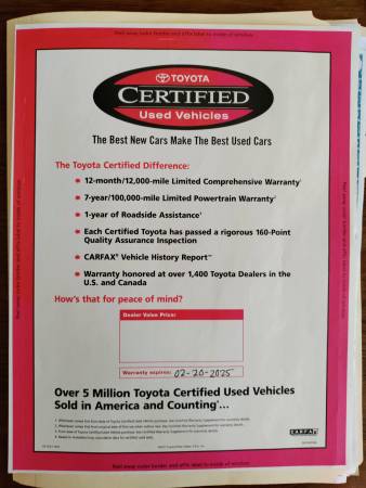 2018 Toyota Corolla with 100, 000 Toyota Warranty for sale in Ashtabula, OH – photo 16