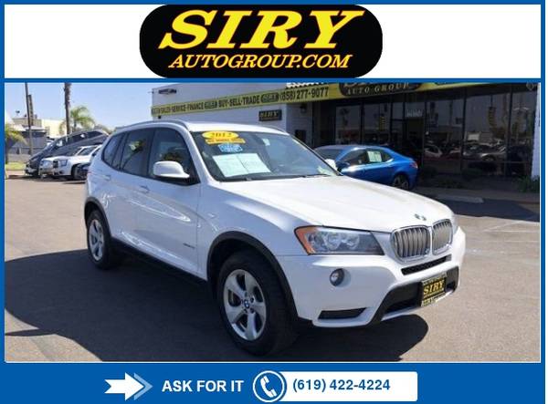 2012 BMW X3 28i **Largest Buy Here Pay Here** for sale in Chula vista, CA