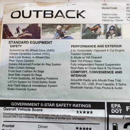 2015 Subaru Outback 2 5i Premium for sale in Ridgefield, OR – photo 8