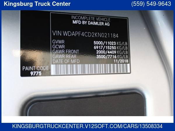 2019 Mercedes-Benz Sprinter Cab Chassis 3500XD 4x2 2dr 170 for sale in Kingsburg, CA – photo 17