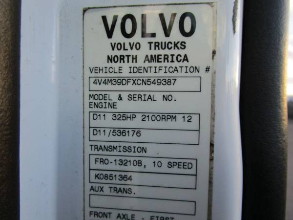 2012 Volvo VNM, Single Axle Day Cab, Volvo D11 Engine, 363,117 Miles, for sale in Wheat Ridge, CO – photo 19