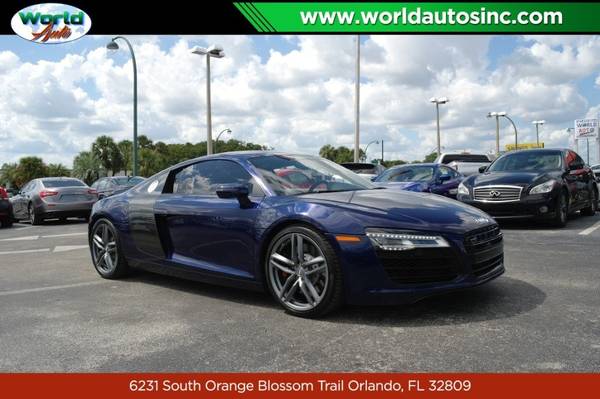 2014 Audi R8 4.2 Coupe quattro Auto R tronic $729/DOWN $265/WEEKLY for sale in Orlando, FL