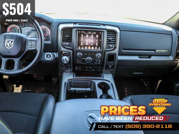 504/mo - 2017 Ram 1500 Sport LEATHER 4X4 4 X 4 4-X-4 65FT 65 FT for sale in Spokane, MT – photo 20