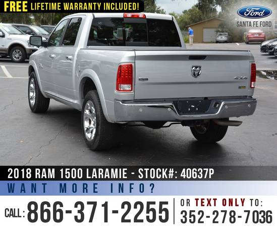 2018 RAM 1500 LARAMIE 4WD *** Bluetooth, Leather Seats, Bedliner ***... for sale in Alachua, FL – photo 5