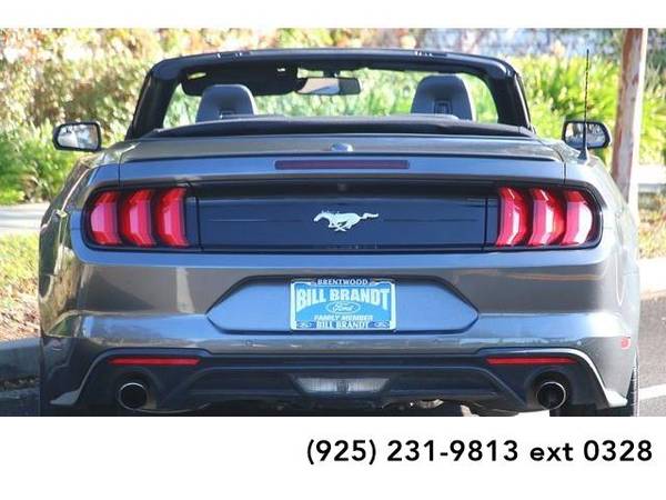 2018 Ford Mustang convertible EcoBoost Premium 2D Convertible (Gray) for sale in Brentwood, CA – photo 10