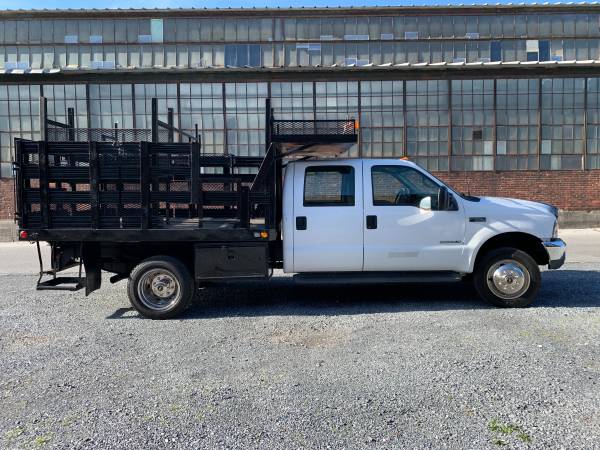 2001 Ford F-550 Crew Cab 7 3L Powerstroke Stakebody Flatbed Truck for sale in Lebanon, PA – photo 6
