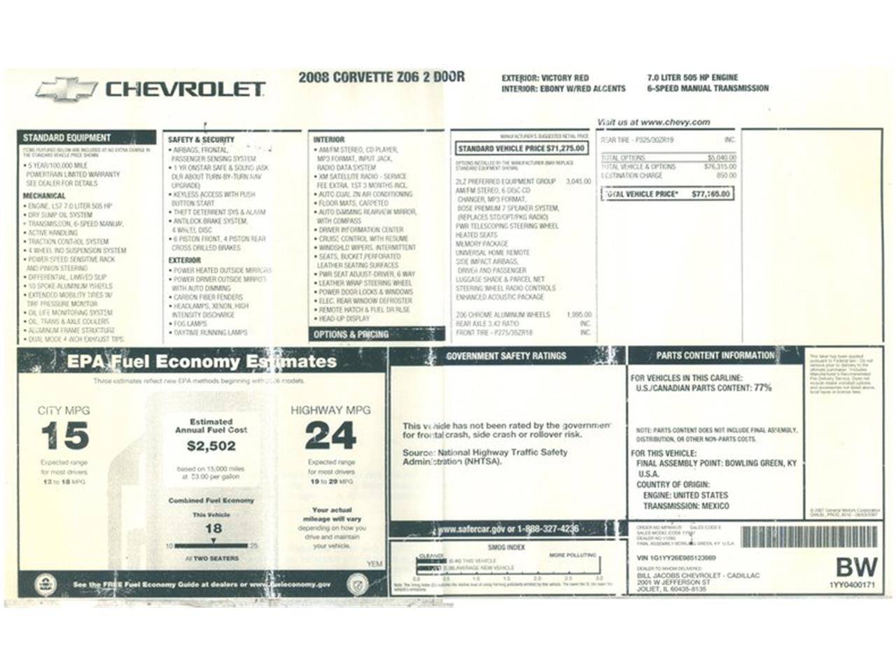 2008 Chevrolet Corvette for sale in Alsip, IL – photo 29