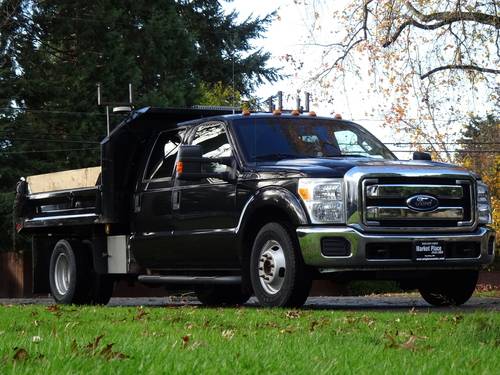 2011 Ford F-350 Crew Cab Flatbed Dump Truck PAYMENTS/Trades OK! for sale in PUYALLUP, WA
