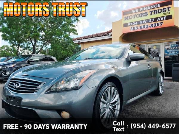 2011 Infiniti G37 Coupe 2dr x AWD BAD CREDIT NO PROBLEM! for sale in Miami, FL – photo 2