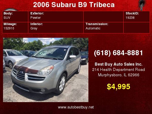 2006 Subaru B9 Tribeca Ltd. 5 Pass. AWD Limited Passenger 4dr SUV... for sale in Murphysboro, IL