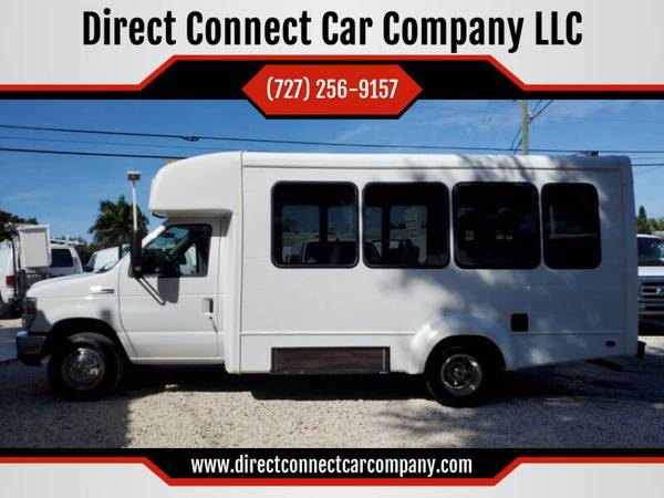 2012 Ford E350 Shuttle Bus Elkhart 15 pass NON CDL 13k #1231 for sale in largo, FL