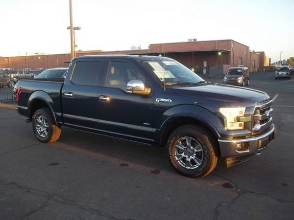 2015 Ford F-150 Lariat Crew Cab 4WD Blue Jeans for sale in Glendale, AZ – photo 2