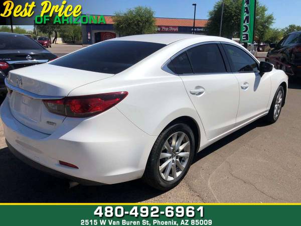 2016 Mazda Mazda6 i Sport sedan Snowflake White Pearl Mica - cars & for sale in Phoenix, AZ – photo 6
