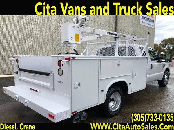 2008 FORD F350 SD UTILITY SERVICE TRUCK LIFTMOORE CRANE DIESEL car for sale in Medley, FL